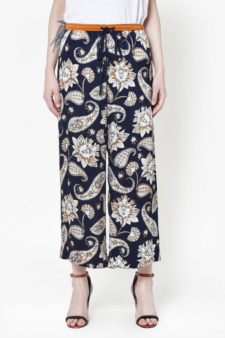 French Connection Sundown Silk Flared Pants