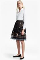 Fcus Bijou Embroidered Flared Skirt
