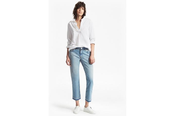 French Connection Oldenburg Stitch V Neck Shirt
