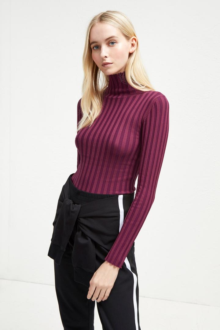 Fcus Two Tone Rib Knit Jumper