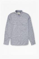 French Connection Driver Chambray Floral Shirt