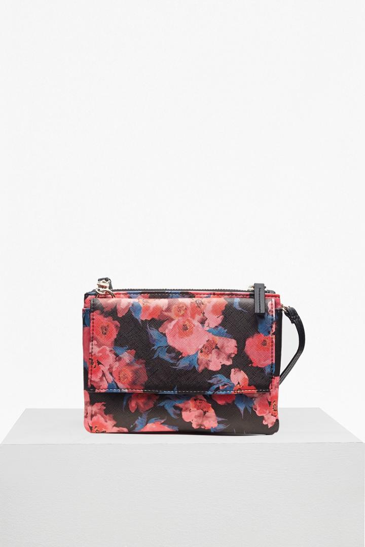 French Connection Printed Saffiano Mini Trio Bag