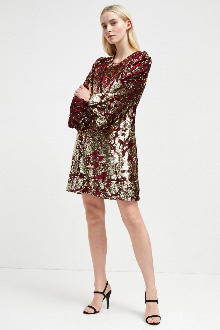 French Connenction Ethel Sequin Tunic Dress