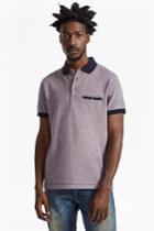French Connenction Oxford Pique Geo Polo Shirt
