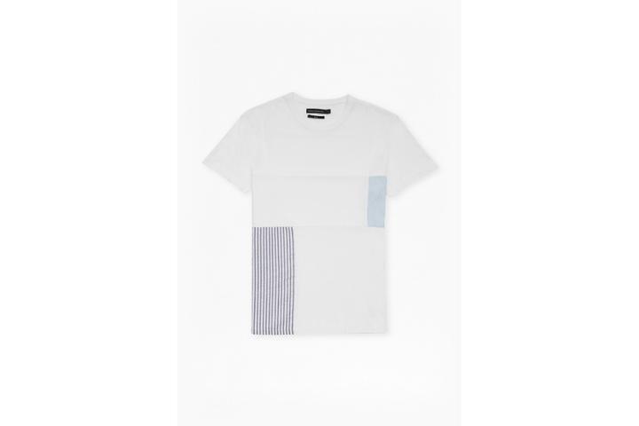 French Connection Patchwork Crew Neck T-shirt