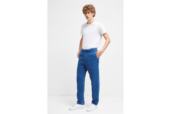 French Connection Double Indigo Chambray Trousers