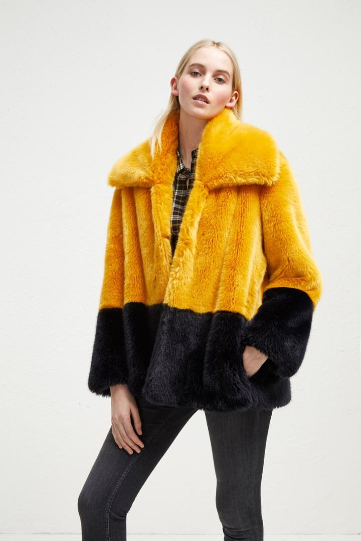 French Connenction Sebille Faux Fur Coat
