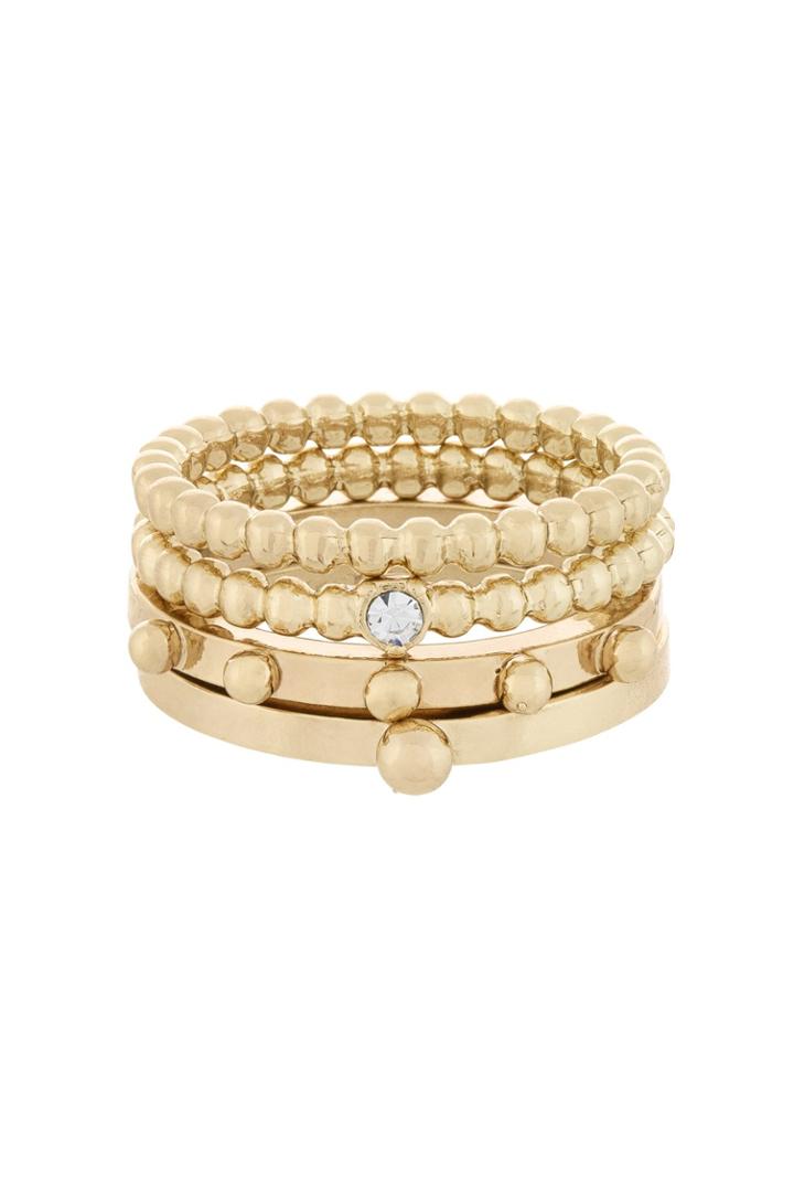 French Connenction Dotted Ring Set