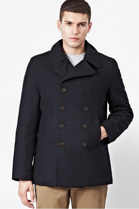 French Connection Marine Melton Peacoat