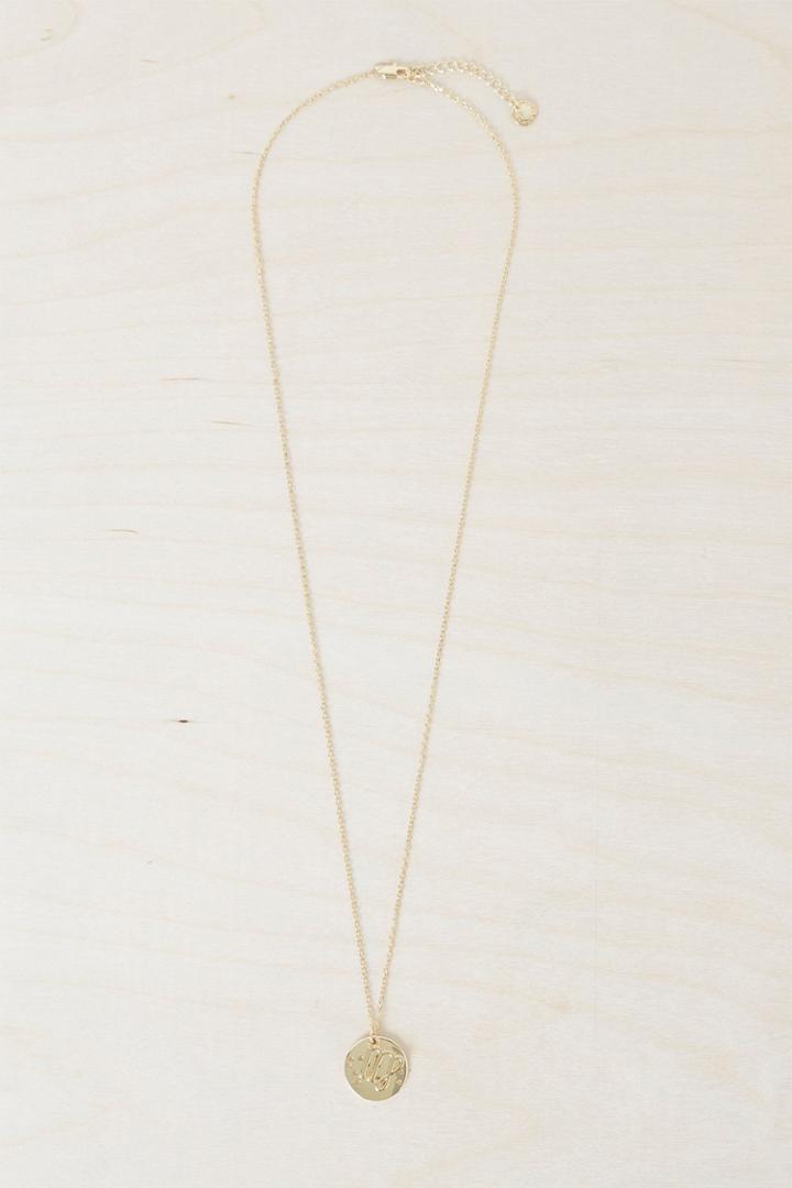 French Connenction Virgo Zodiac Charm Necklace