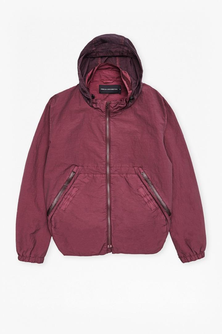 French Connection Garment Dyed Ottoman Track Jacket