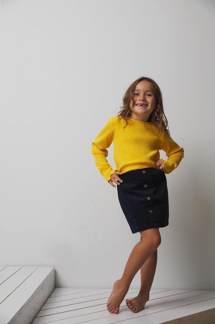 French Connection Cord Skirt W/pockets