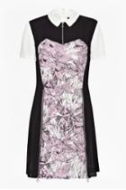 French Connection Flight Of Fancy Pleated Shirt Dress