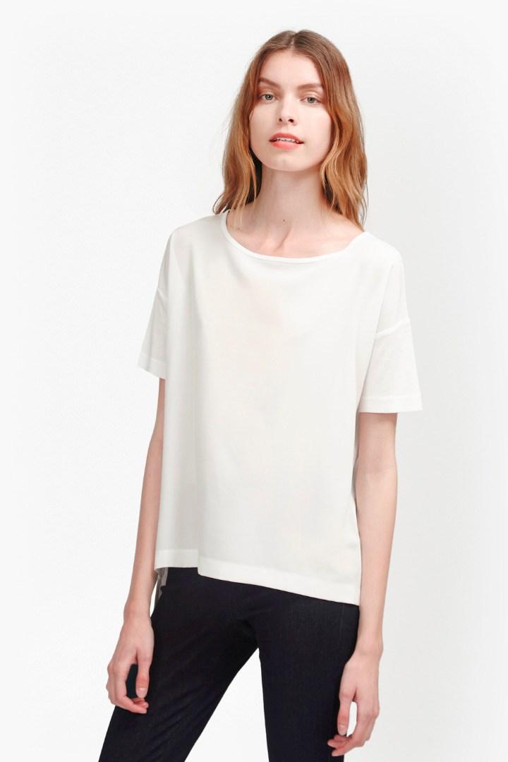 French Connection Gifty Woven Mix T-shirt
