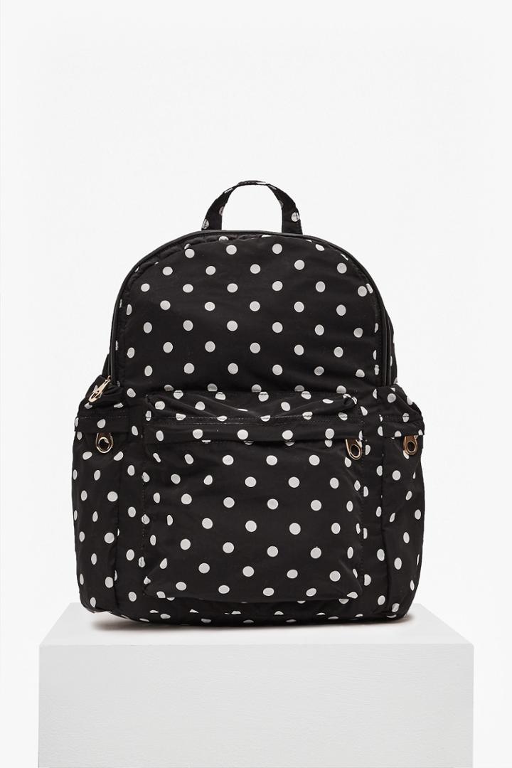 French Connection Tara Polka Dot Nylon Backpack