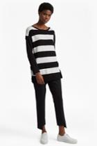 French Connenction Ollie Striped Knit Crew Neck Jumper