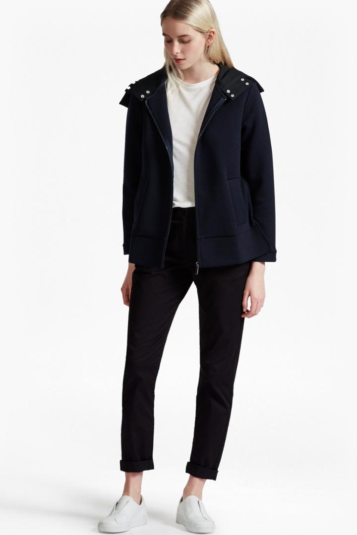 French Connection Blakelock Jersey Hooded Jacket