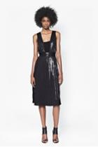 French Connection Foil Pleated Dress