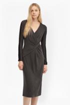 French Connection Wool Drape Jersey Dress