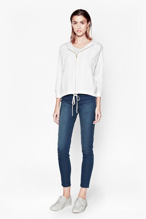 French Connection Lulu Lace Hooded Cardigan