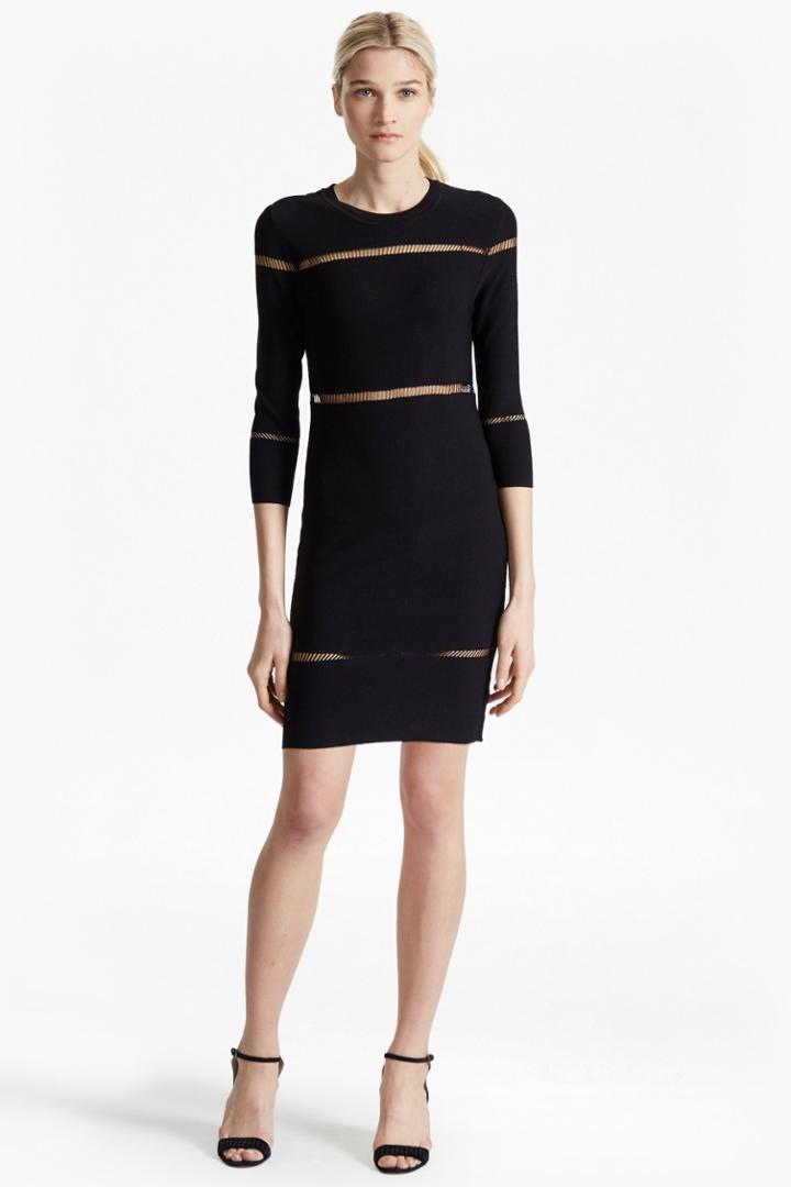 French Connection Danni Ladder Stitch Knitted Dress