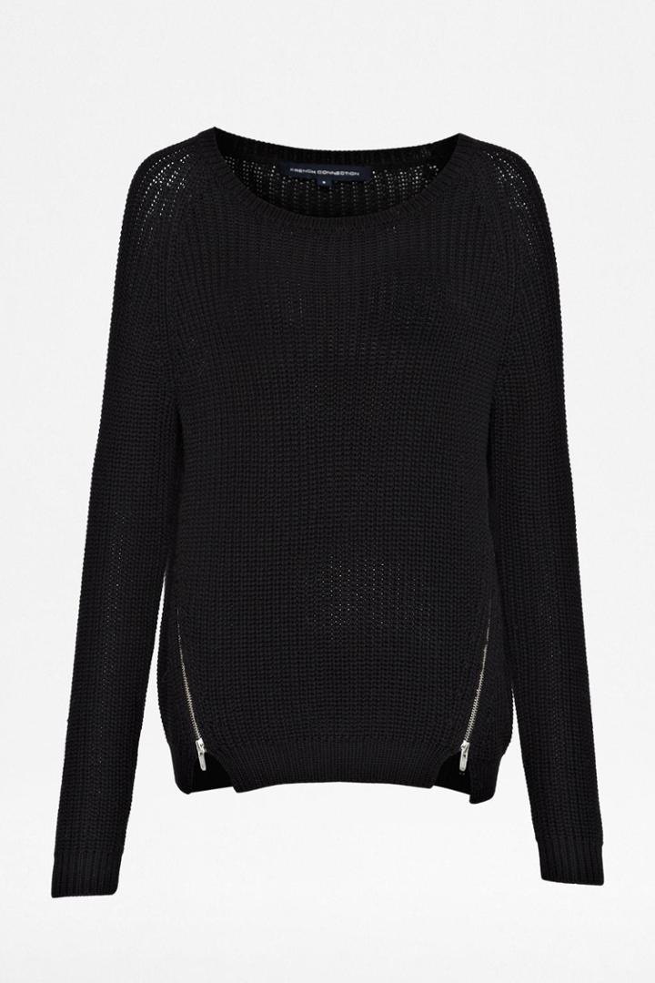 French Connection Mozart Rocks Zip Detail Jumper