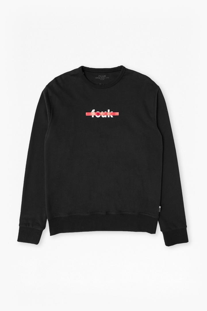 French Connection Fcuk Bar Slogan Sweatshirt