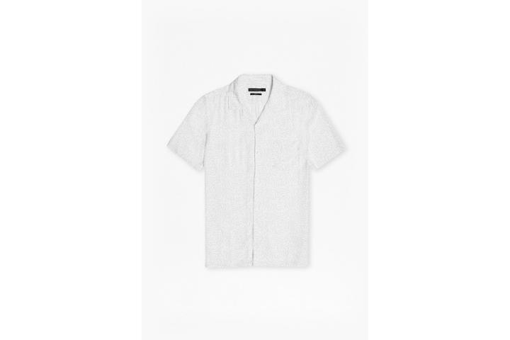 French Connection Matchstick Memphis Cuban Collar Shirt