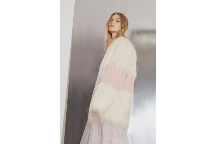 French Connection Melinda Mix Long Sleeve Coat