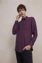 French Connenction Flannel Striped Shirt