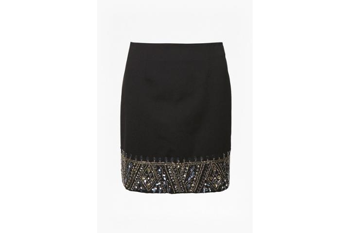 French Connection Deja Sparkle Jersey Skirt