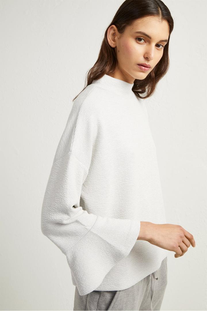 Fcus Ellen Texture Mock Neck Top