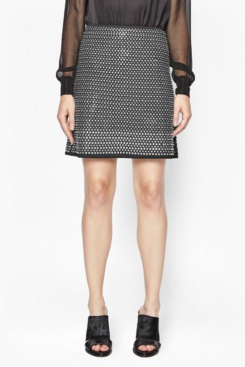 French Connection Diamond Rock Embellished Skirt
