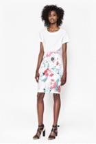French Connection Floral Reef Pencil Skirt