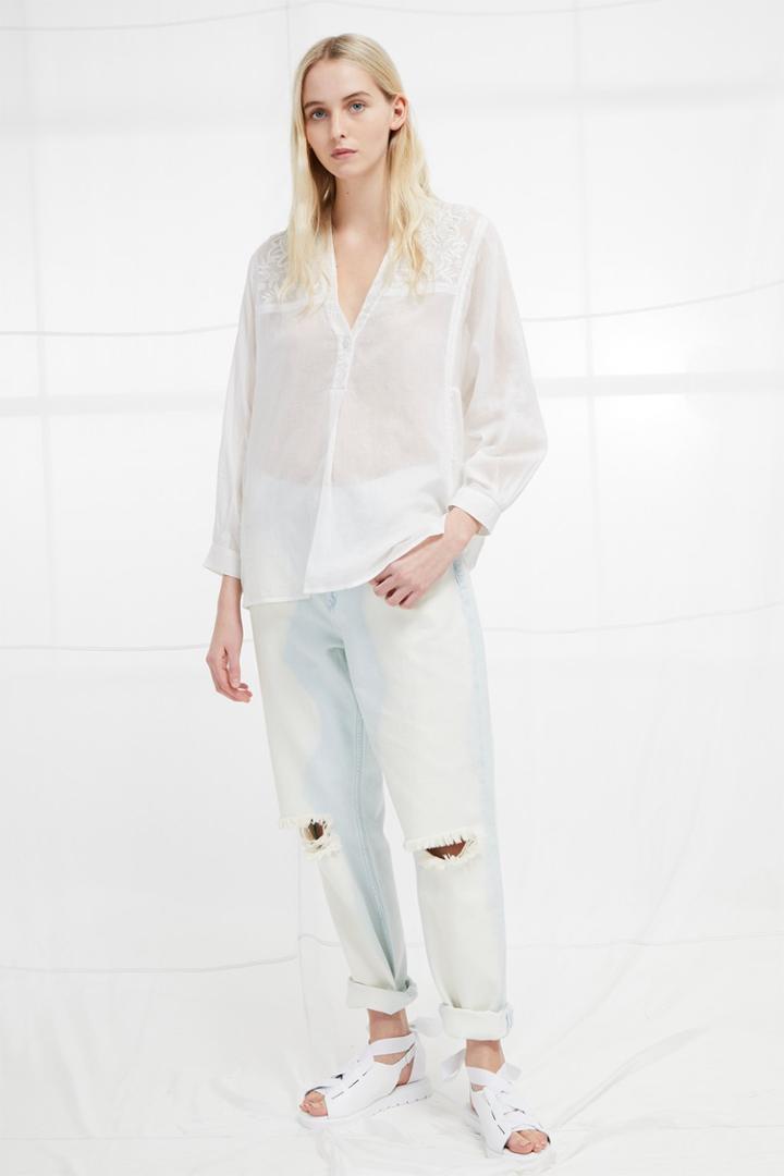 French Connenction Avea Fleur Lace Shirt