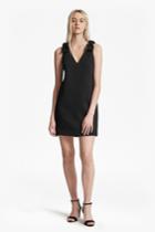 French Connection Token Shoulder V Neck Dress