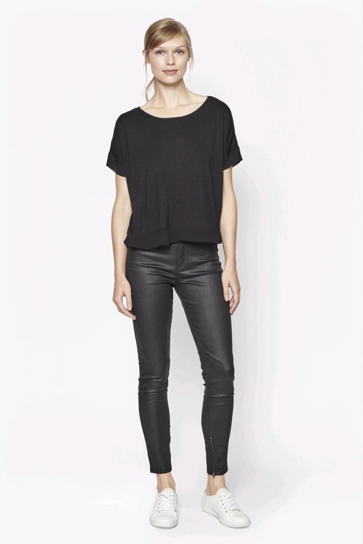 French Connection Penny Cap Sleeve Top