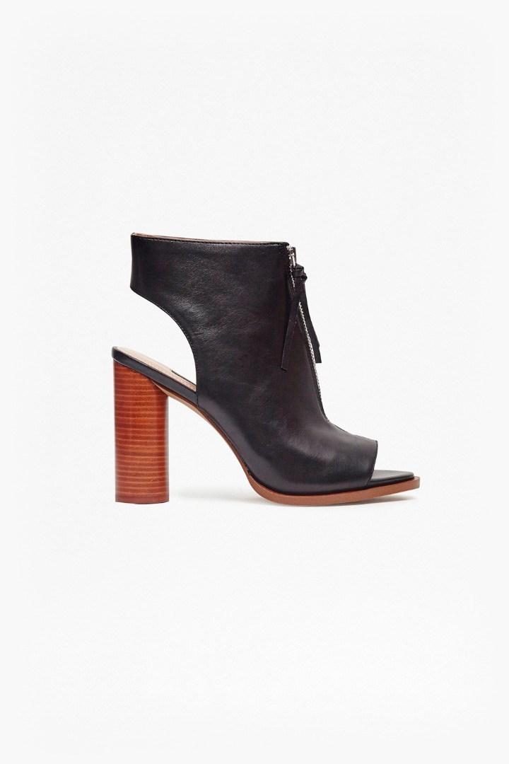 French Connection Utarra Zip Front Peep Toe Boots