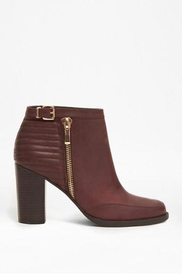 Odea Quilted Leather Ankle Boots
