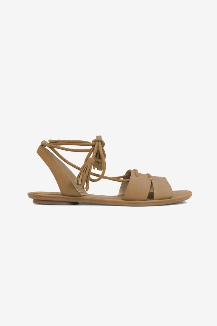 French Connection Bobbie Lace Up Leather Sandals