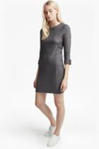 Fcus Sario Ribbed Jersey Round Neck Dress