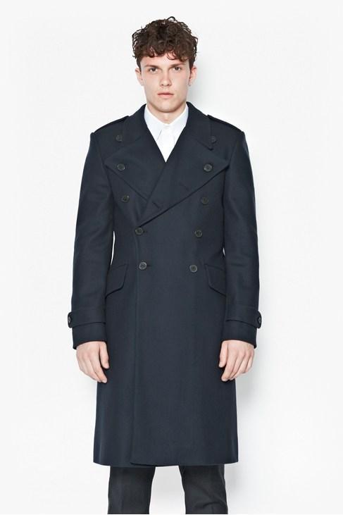 French Connection Restrained Cavalry Wool-blend Coat