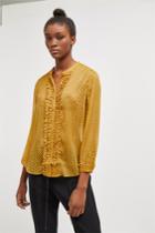 French Connenction Caressa Crinkle Printed Shirt