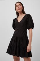 French Connection Birch Poplin Puff Sleeve Mini Dress