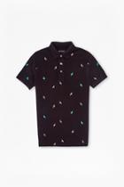 French Connection Party Parrot Pique Polo Shirt