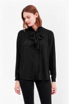 French Connection Selena Pussy Bow Blouse
