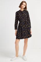 French Connenction Hester Drape Belted Shirt Dress
