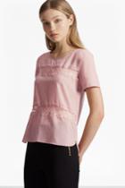 Fcus Polly Plains Lace Inserts Top