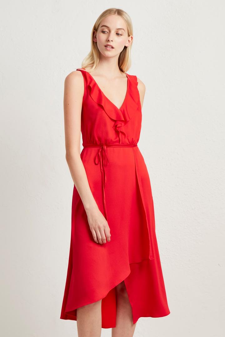 Fcus Maudie Drape Ruffle Dress