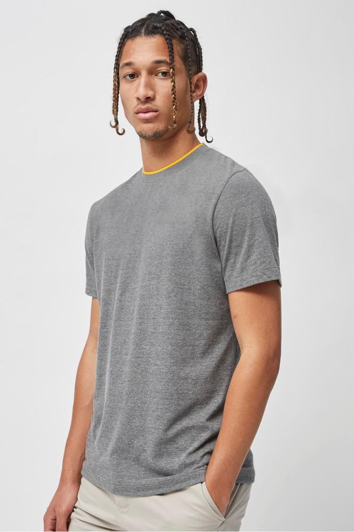 French Connection Tipped Collar T-shirt
